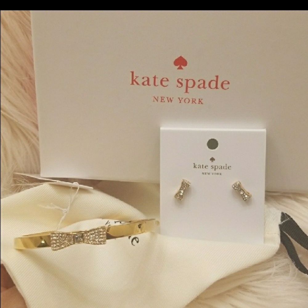 Kate spade bracelet and ear ring set